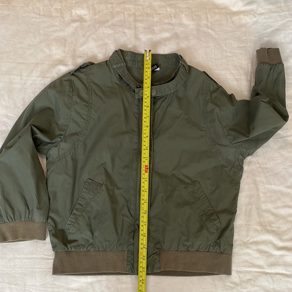 H&M Olive Green Bomber Jacket Medium - Picture 5 of 6